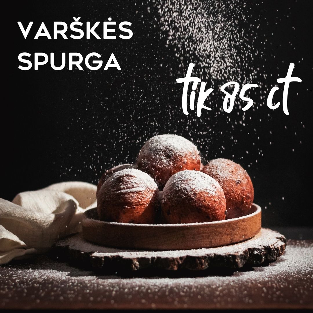 „BIRŽŲ DUONA” - Varškės spurga tik 0,85€!